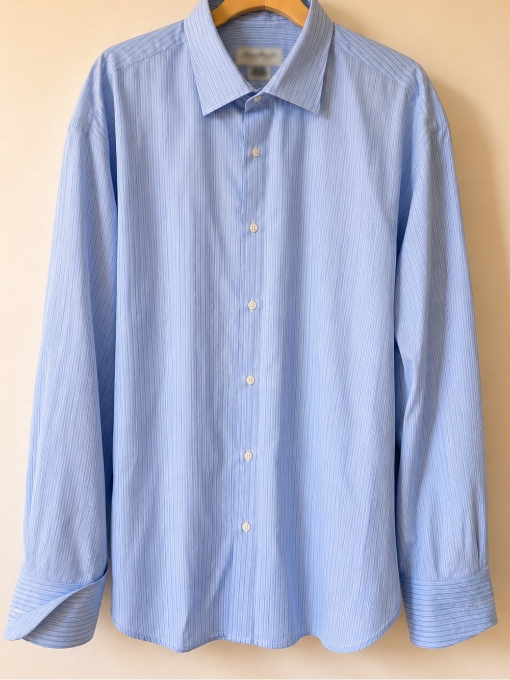 BORELLI handmade Light Blue Men's Dress Shirt -